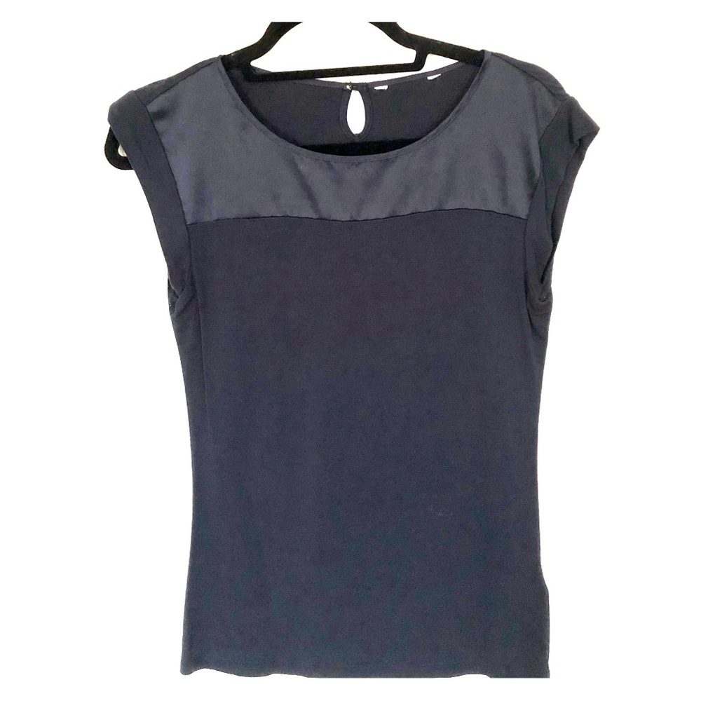 Banana Republic Navy Blue Dressy Tee